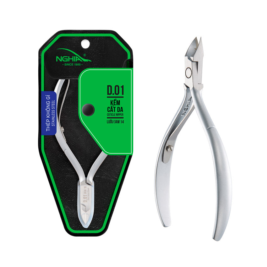 NGHIA Slanted Tweezer - N-409 (Stainless Steel)