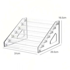 Cre8tion Acrylic Multi-Layer Transparent Display Rack